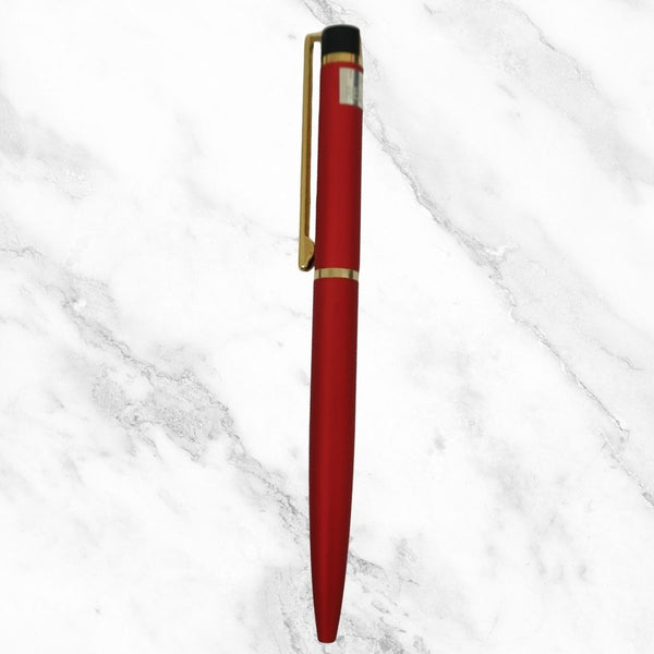 Red and Gold Metal Ball Pen – Bold and Elegant Design | Smooth Writing with Glycer 0.6mm Blue Ink