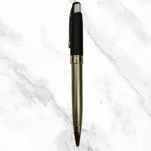 Rose Gold and Black Ball Pen – Twist Mechanism | Smooth Writing with Glycer 0.6mm Blue Ink
