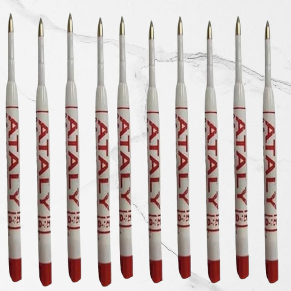 Set of 10 Plastic Jotter Refills – 0.6mm Fine Point | Smooth Red Ink | Compatible Ball Pen Refills for Daily Writing