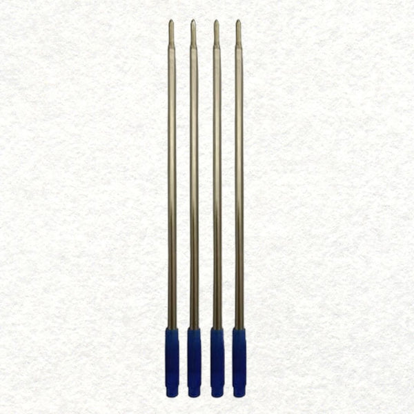 Set of 4 Premium 1mm Cross Compatible Refills – Smooth Blue Ink | Long-Lasting Writing Performance | Fits Cross Type Ball Pens