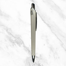 Set of 5 White Body Ball Pens with Silver Clip | Blue Ink 
