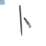 Slim Silver Body Gold Trims Pen for Precision - Ballpen Bazaar