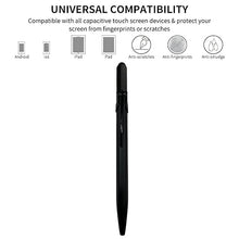 Stylish Black Mobile Touch Ball Pen – Twist Mechanism | Blue Ink | Black Clip