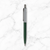 Ballpen Bazaar Metallic Glossy Silver & Green Dual Colour Ball Pen with Silver Clip | Click Mechanism | Smooth Blue Ink Writing Pen | Premium Metal Ballpoint Pen | 1 Pc