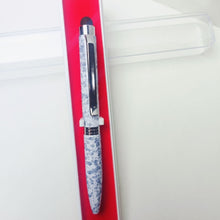 Stylus Metallic Glossy White Designer Mini Ball Pen with Silver Clip | Twist Mechanism | Smooth Blue Ink – BallPenBazaar