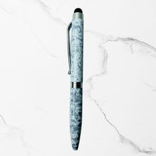 Stylus Metallic Glossy White Designer Mini Ball Pen with Silver Clip | Twist Mechanism | Smooth Blue Ink – BallPenBazaar