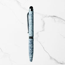 Stylus Metallic Glossy White Designer Mini Ball Pen with Silver Clip | Twist Mechanism | Smooth Blue Ink – BallPenBazaar