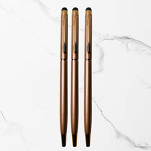 Stylus Rose Gold Ball Pens Pack of 3 | Premium Glossy Twist Pens | BallPenBazaar