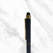 Fellowship's 2-in-1 Mobile Touch Matte Black Ball Pen – Twist Mechanism | Dual Ink (Blue & Red)