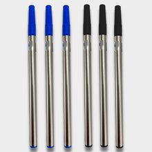 0.8 MM Roller Refill Metallic Body – Premium Smooth Writing Refill Set of 6 (3 Blue Ink + 3 Black Ink) for Professional & Daily Use