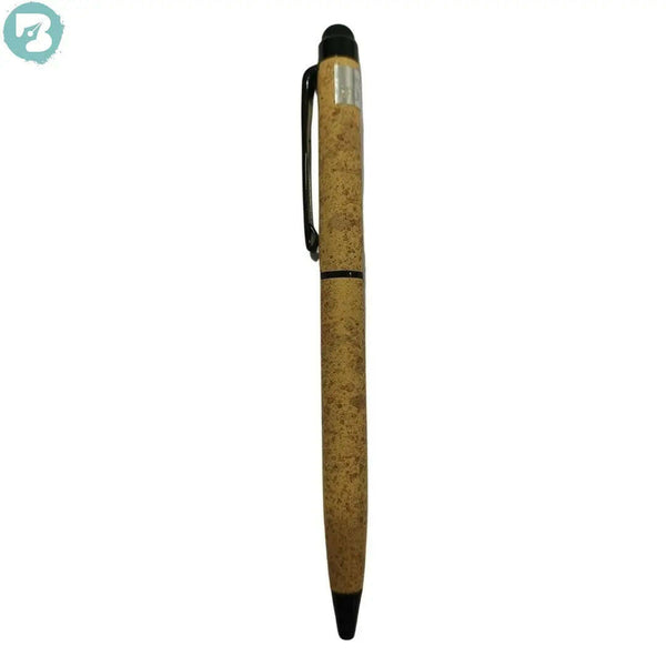 Wooden Color Mobile Touch Pen – Black Ink | BallPenBazaar