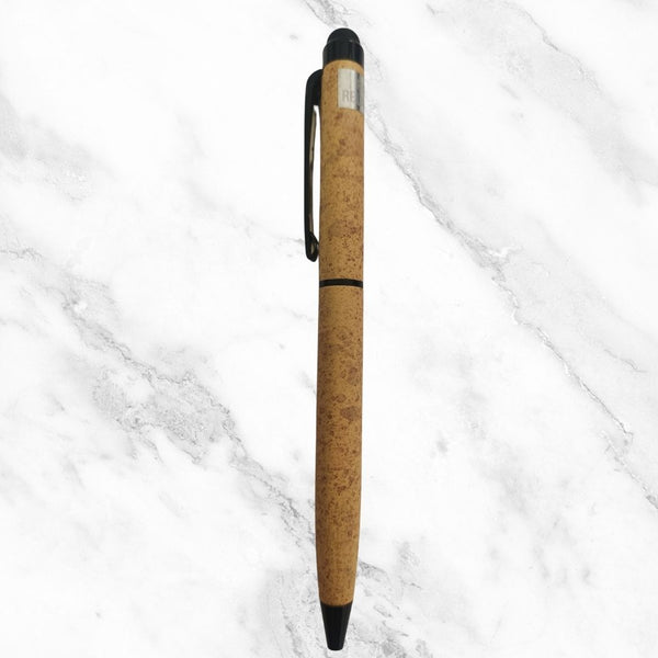 Wooden Color Mobile Touch Ball Pen with Black Clip – Twist Mechanism | Smooth Writing with Glycer 0.6mm Blue Ink