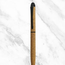 Wooden Color Mobile Touch Ball Pen with Black Clip – Twist Mechanism | Smooth Writing with Glycer 0.6mm Blue Ink