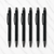 Ballpen Bazaar Set of 06 Matt Black Colour Body with Gunmetal Colour Clip Click Mechanism Ball Pen | Blue Ink | Premium Metal Writing Pens | 6 Pcs