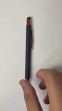 BallPenBazaar Premium Stylus Ball Pens – Matte Black Body with Rose Gold Clip