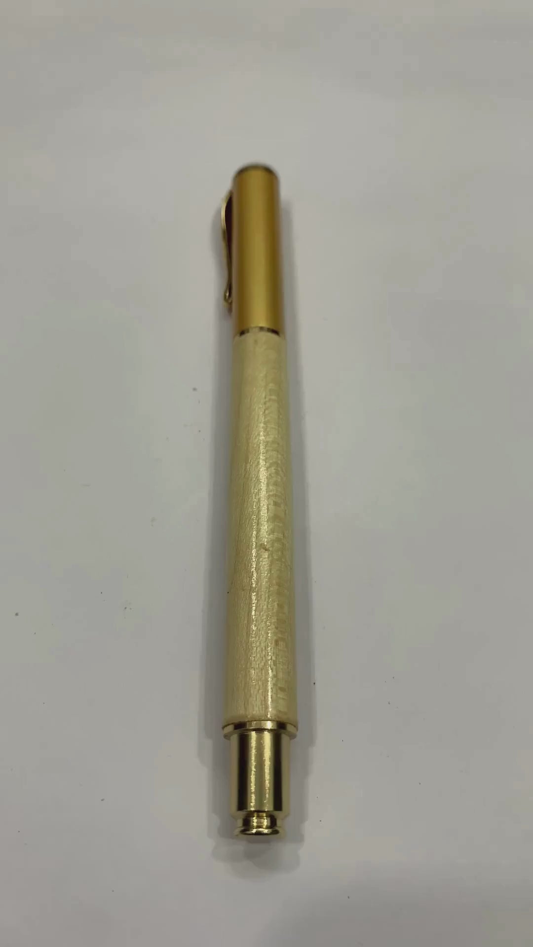 Wooden Finish Pen - Natural Elegance With Jumbo Jotter Blue Ink.