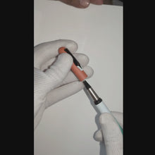 Ballpen Bazaar Matt White & Green Dual Colour Ball Pen with Orange Magnetic Cap & Black Clip | Openable Mechanism | Tiranga Shade Independence Day Special | Black Ink | 1 Pen + 1 Extra Refill