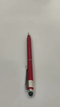 Combo of 2 Red Stylus Twist Ball Pens – Glossy Finish | Twist Mechanism