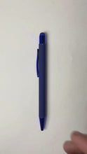 BallPenBazaar 3-Piece Stylus Matte Blue Ball Pen Set | Glossy Clip